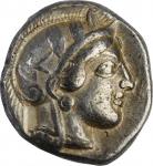 ATTICA. Athens. AR Tetradrachm (17.10 gms), ca. 454-404 B.C. CHOICE VERY FINE.