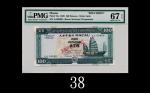 1999年大西洋银行一百圆样票Banco Nacional Ultramarino, 100 Patacas Specimen, 1999, s/n AA00000. PMG EPQ67 Superb