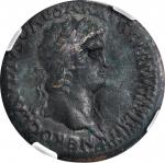 NERO, A.D. 54-68. AE Sestertius (26.91 gms), Rome Mint, ca. A.D. 64. NGC Ch EF, Strike: 4/5 Surface: