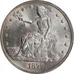 1877 Trade Dollar. MS-62 (PCGS).