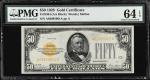 Fr. 2404. 1928 $50  Gold Certificate. PMG Choice Uncirculated 64 EPQ.