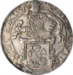 兹沃勒1649年狮子达尔德银币 NETHERLANDS. Zwolle. Lion Daalder, 1649. PCGS AU-55 Gold Shield.