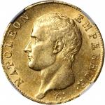 FRANCE. 40 Francs, AN 13-A (1804-05). Paris Mint. NGC MS-61.