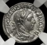 Roman Empire ローマ帝国 AR Denarius Severus Alexander セウェルス・アレクサンドル AD222~235 NGC-AU EF