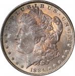 1884 Morgan Silver Dollar. MS-65+ (PCGS). CAC.