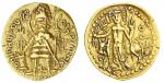 India, Kushano-Sasanian, imitating Vasu Deva I (c.255-310), gold Dinar, 7.87g, later series, in the 