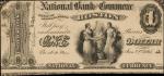 Friedberg 380 (W-40). 1865 $1 National Bank Note. Boston, Massachusetts. National Bank of Commerce. 