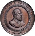 1890 James A. Garfield Memorial Medal. Bronze. 38 mm. MS-64 BN (NGC).