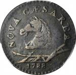 1788 New Jersey Copper. Maris 50-f, W-5475. Rarity-3. Horses Head Left. Fine Details--Environmental 