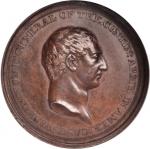 Undated (1778) Washington Voltaire Medal. Bronze. 40 mm. Baker-78B. MS-62 BN (NGC).