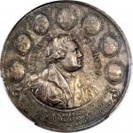 NETHERLANDS. Augsburg Confession Bicentennial Silver Medal, 1730. PCGS SPECIMEN-58 Gold Shield.