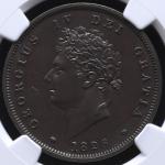 GREAT BRITAIN George IV ジョージ4世(1820~30) Penny 1826 NGC-PF63BN Proof UNC