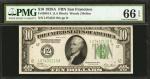 Fr. 2001-L. 1928A $10 Federal Reserve Note. San Francisco. PMG Gem Uncirculated 66 EPQ.