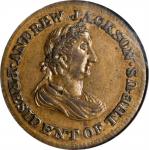 Undated (1834) Andrew Jackson. HT-6, Low-4, DeWitt-CE 1834-27, W-09-25b. Rarity-2. Brass. Plain Edge