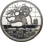 1989年熊猫纪念银币50元 NGC PF 68