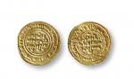 素莱王朝金币一枚，直径：20.5mm，重：2.39g，面值1金第纳尔。素莱王朝是公元11世纪到12世纪中东一个短暂存在的王朝。文字比较难以识别。势力范围在也门、埃塞俄比亚、以及红海周边一些区域。   