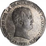 SPAIN. 20 Reales, 1821-M SR. Madrid Mint. Ferdinand Vll. NGC AU-58.