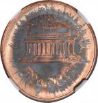 Undated Lincoln Cent. Memorial Reverse--Reverse Capped Die--MS-65 RD (NGC).