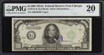 Fr. 2212-G. 1934A $1000 Federal Reserve Note. Chicago. PMG Very Fine 20.