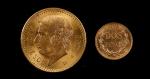 Mexico. Lot of (2) Gold Coins. Mint State (Uncertified).