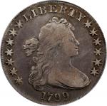 1799 Draped Bust Silver Dollar. VF-20 (PCGS).