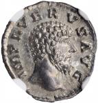 LUCIUS VERUS, A.D. 161-169. AR Denarius (2.71 gms), Rome Mint, A.D. 162. NGC MS, Strike: 5/5 Surface