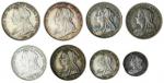 Victoria (1837-1901), Maundy coinage, Fourpence (2), 1900, 1901 (S.3944), Threepence (4), 1898, 1900