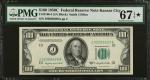 Fr. 2160-J. 1950C $100 Federal Reserve Note. Kansas City. PMG Superb Gem Uncirculated 67 EPQ*.
