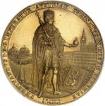 AUTRICHEFerdinand Ier (1835-1848). Médaille d Or au module de 4 1/2 ducats, Couronnement de Ferdinan