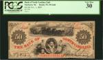 Raleigh, North Carolina. Bank of North Carolina. 1859. $50. Branch at Newbern. PCGS Currency Very Fi