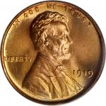 1919 Lincoln Cent. MS-68 RD (PCGS). OGH.