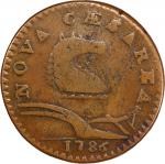 1786 New Jersey Copper. Maris 21-O, W-4915. Rarity-5. Wide Shield. VF-20 (PCGS).