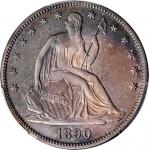 1890 Liberty Seated Half Dollar. Proof-66+ (PCGS). CAC--Gold Label.