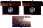 2007年英属维尔京群岛四重金属纪念币，附证书，小木箱及钥匙