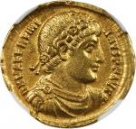 VALENTINIAN I, A.D. 364-375. AV Solidus (4.39 gms), Antioch Mint, ca. A.D. 364-367. NGC AU, Strike: 