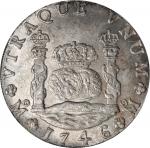 MEXICO. 8 Reales, 1746-Mo MF. Mexico City Mint. Philip V. PCGS MS-63.