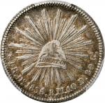 MEXICO. Real, 1836-Do RM. Durango Mint. PCGS EF-45 Gold Shield.