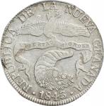 COLOMBIA. 8 Reales, 1843-BOGOTA RS. Bogota Mint. PCGS EF-45.