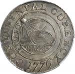 1776 (1783) Continental Dollar. Newman 1-C, W-8445. Rarity-3. CURENCY. Pewter. AU-50 (PCGS).