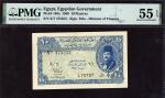 Egyptian Currency Note, 10 piastres, 1940, serial number X/7 475253, (Pick 168a, Hanafy, TBB B213n),