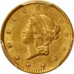 1851 Gold Dollar. AU-58 (PCGS).