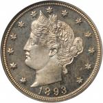1893 Liberty Head Nickel. Proof-65 (NGC). CAC.