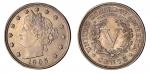 1905年美国女神像伍分镍币一枚