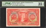 BRITISH GUIANA. Government of British Guiana. 1 Dollar, 1937. P-12a. PMG Choice Very Fine 35 EPQ.
