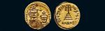 公元641-668年拜占庭帝国君士坦斯二世和四世金币