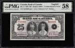 CANADA. Bank of Canada. 25 Dollars, 1935. BC-11. PMG Choice About Uncirculated 58.
