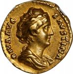 DIVA FAUSTINA SENIOR (Died A.D. 140/1). AV Aureus (7.15 gms), Rome Mint, commemorative issue, A.D. 1