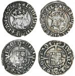 Henry VIII (1509-47), first coinage, Halfgroats (2), York under Archbishop Wolsey, type IIb, 1.41g, 