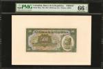 COLOMBIA. Banco de la República. 500 Pesos Oro, July 20, 1923. P-367p. Face and Back Proofs. Mixed P