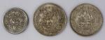 西藏桑松银幣三枚，极美至近未使用品